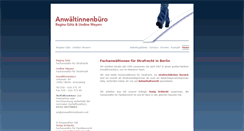 Desktop Screenshot of anwaeltinnenbuero.net